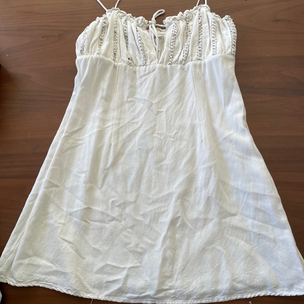 White mini dress